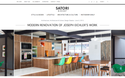 Satori and Scout featured our Renewed Classic Eichler