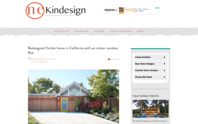 One Kind Design features our Mountain View Double Gable Eichler Remodel
