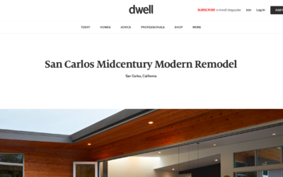 Dwell features our San Carlos Midcentury Modern Remodel
