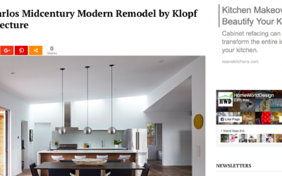 Home World Design features our San Carlos Midcentury Modern Remodel