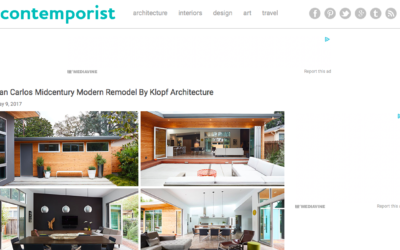 Contemporist features our San Carlos Midcentury Modern Remodel