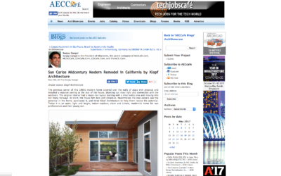AECCafe features our San Carlos Midcentury Modern Remodel