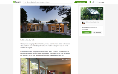 Houzz features our Eichler Remodel