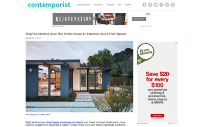 Contemporist features our Mid-Mod Eichler Addition Remodel