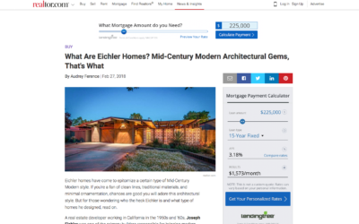 Realtor features our Double Gable Eichler Remodel