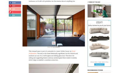 Apartment Therapy features our Mid-Mod Eichler Remodel Addition