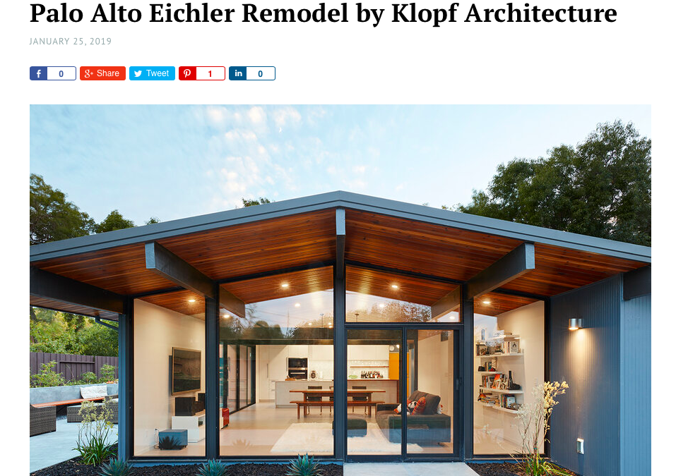 Home World Design features our Palo Alto Eichler Remodel