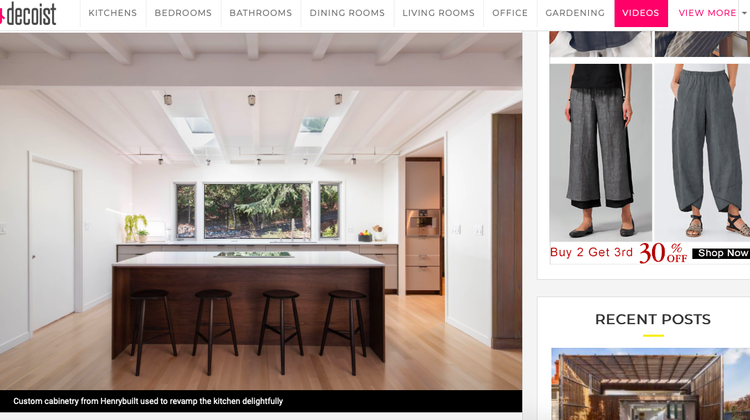 Decoist features our Lafayette Modern Remodel