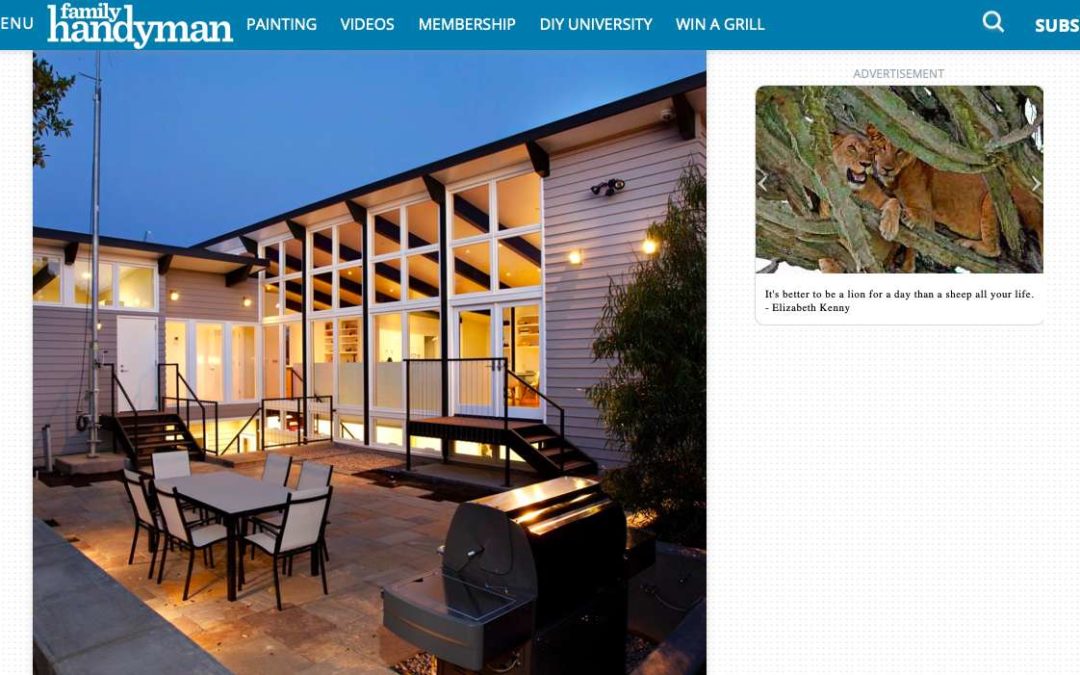 Family Handyman features our Net Zero Energy House