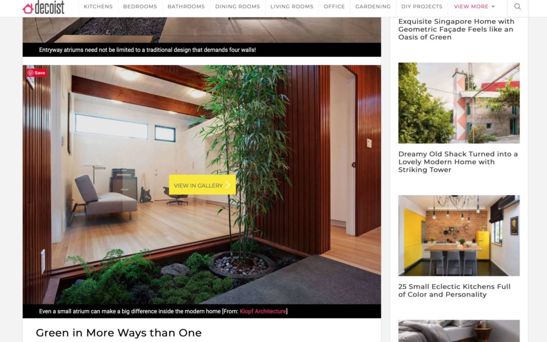 Decoist features our Eichler Front Addition