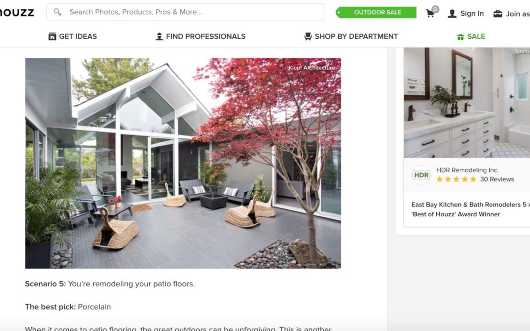 Houzz features our Double Gable Eichler Remodel