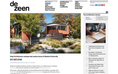 Dezeen Features our Stanford Mid-Century Modern Remodel Addition