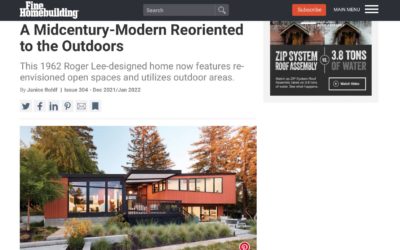 Fine Home Building Features our Stanford Mid-Century Modern Remodel Addition