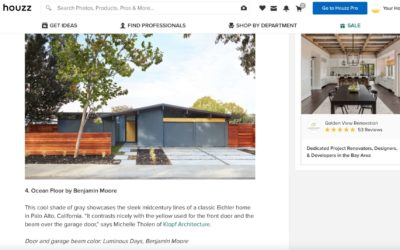Houzz features our Palo Alto Eichler Remodel