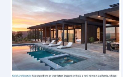Contemporist features our Sonoma Hilltop New Residence