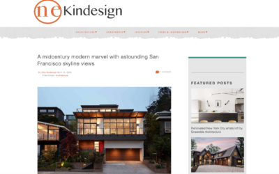 Onekindesign features our San Francisco Modern View House