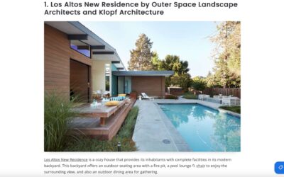 Future Architecture features our Los Altos New Residence
