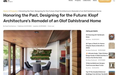 Architecture Art Designs features our Olof Dahlstrand Remodel