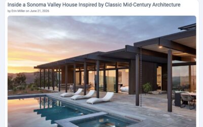 Contemporist features our Sonoma Hilltop New Residence